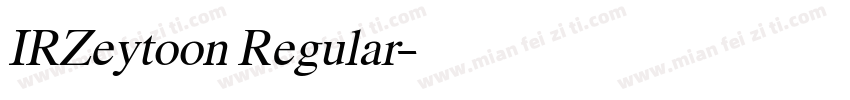 IRZeytoon Regular字体转换